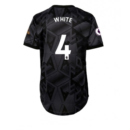 Arsenal Benjamin White #4 Bortedrakt Kvinner 2022-23 Kortermet Arsenal Benjamin White #4 Bortedrakt Kvinner 2022-23 Kortermet